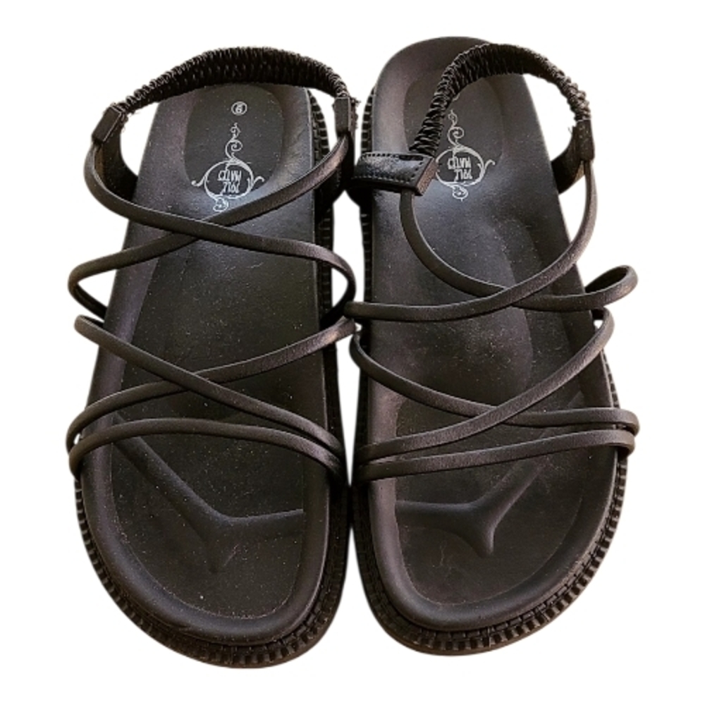 Elegant Black Strappy Sandals